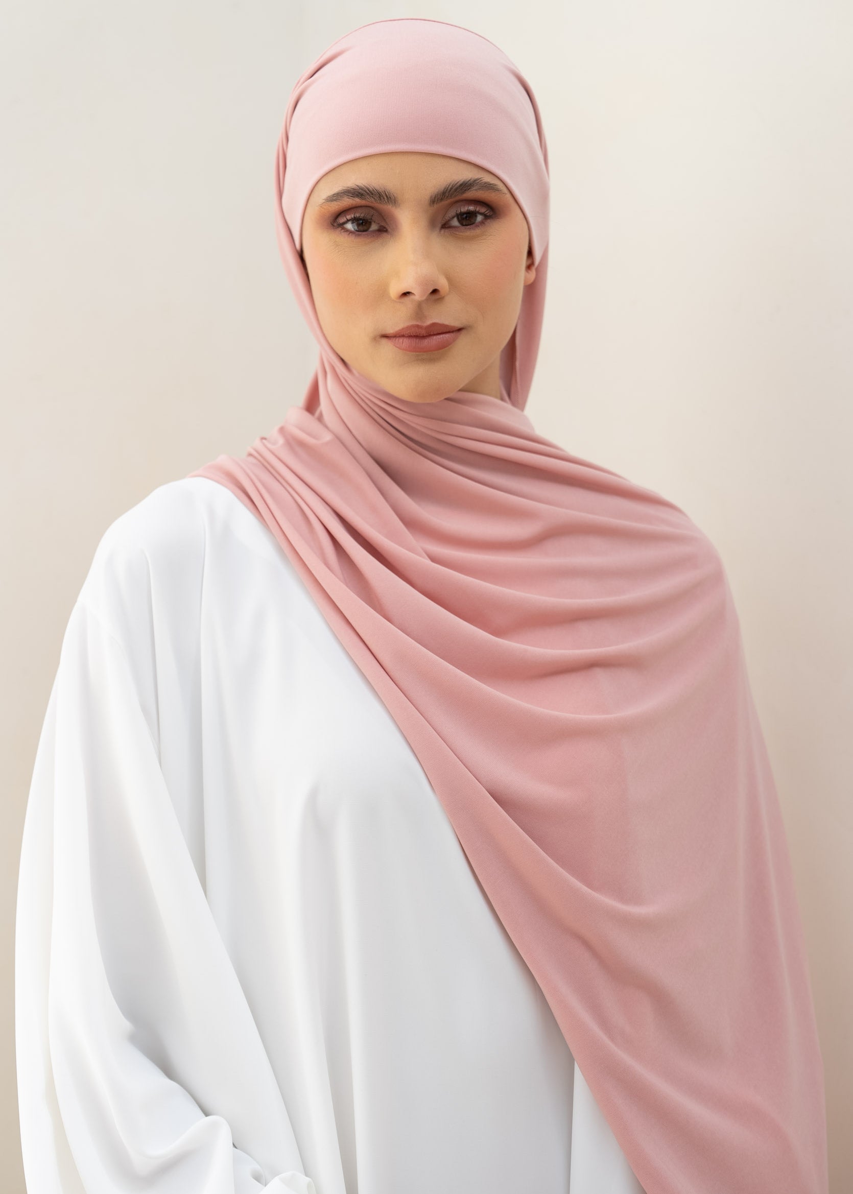 Hijab - Jersey with fastener