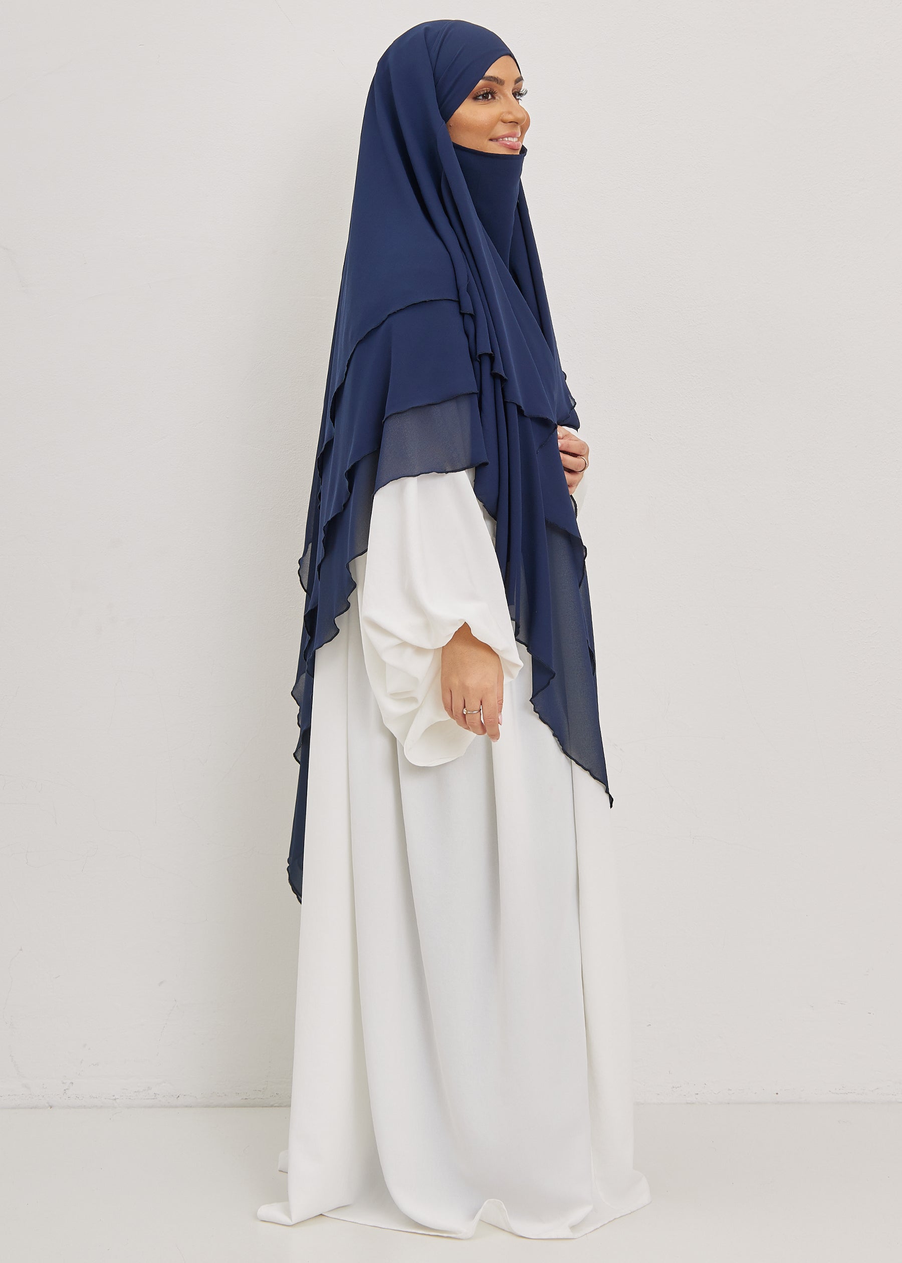 Khimar Olayya - Triple volants mousseline