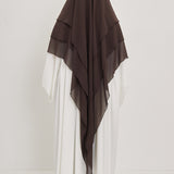 Khimar Olayya - Triple volants mousseline