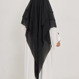 Khimar Olayya - Triple volants mousseline