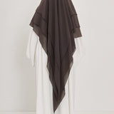 Khimar Olayya - Triple volants mousseline