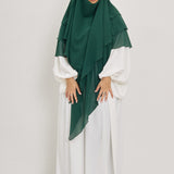 Khimar Olayya - Triple volants mousseline
