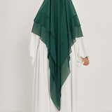 Khimar Olayya - Triple volants mousseline