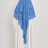 Khimar Olayya - Triple volants mousseline