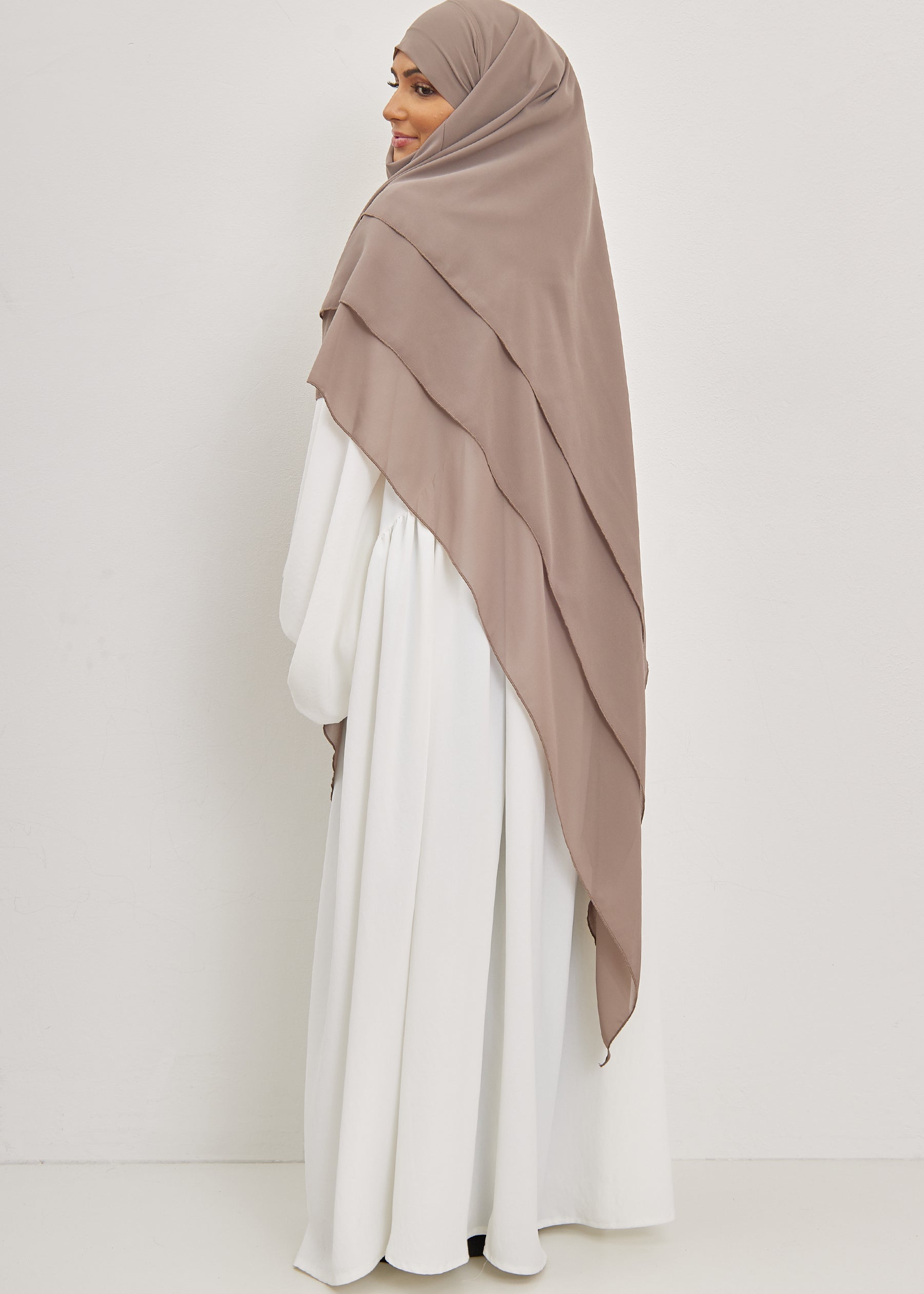 Khimar Olayya - Triple volants mousseline