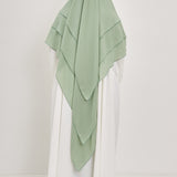 Khimar Olayya - Triple volants mousseline