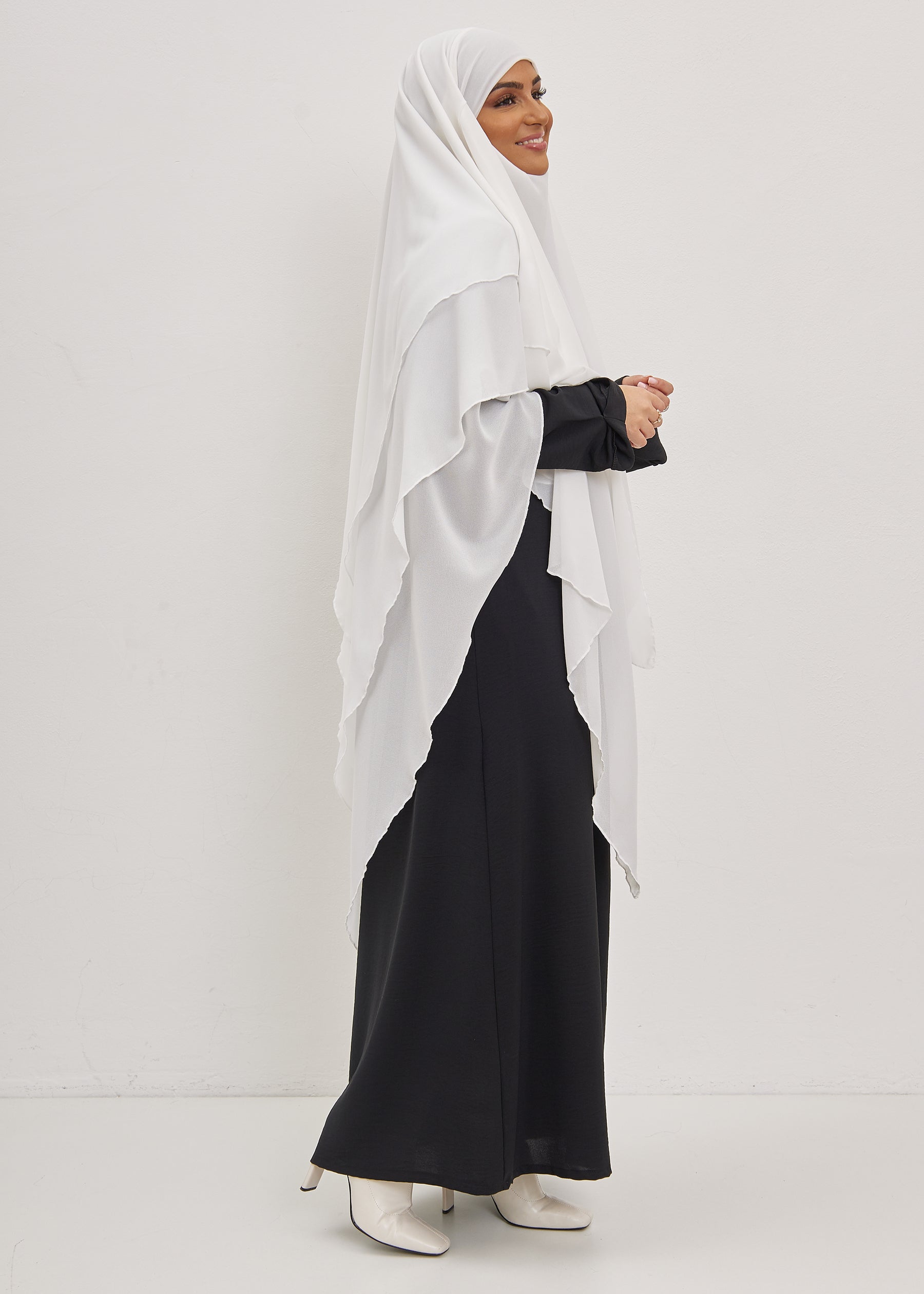 Khimar Olayya - Triple volants mousseline