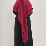 Khimar Olayya - Triple volants mousseline