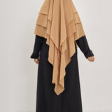 Khimar Olayya - Triple volants mousseline