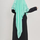 Khimar Olayya - Triple volants mousseline