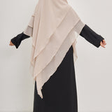 Khimar Olayya - Triple volants mousseline