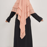 Khimar Olayya - Triple volants mousseline