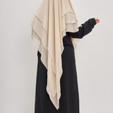 Khimar Olayya - Triple volants mousseline