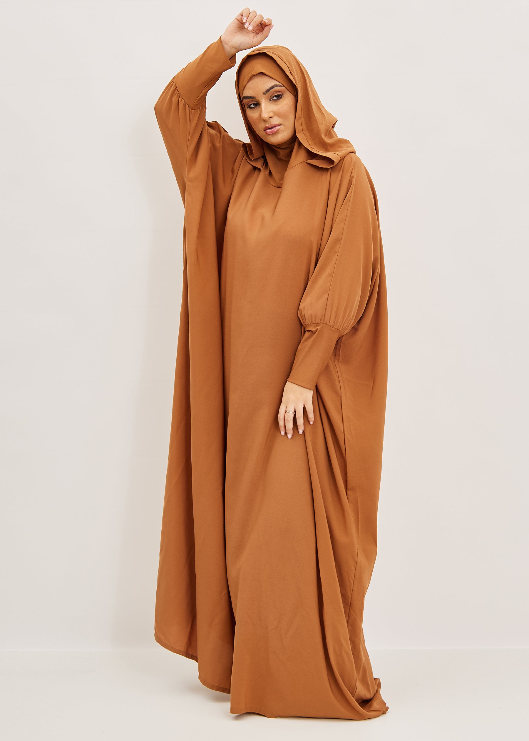 Jilbab Wendie - 1 Pièce capuche microfibre