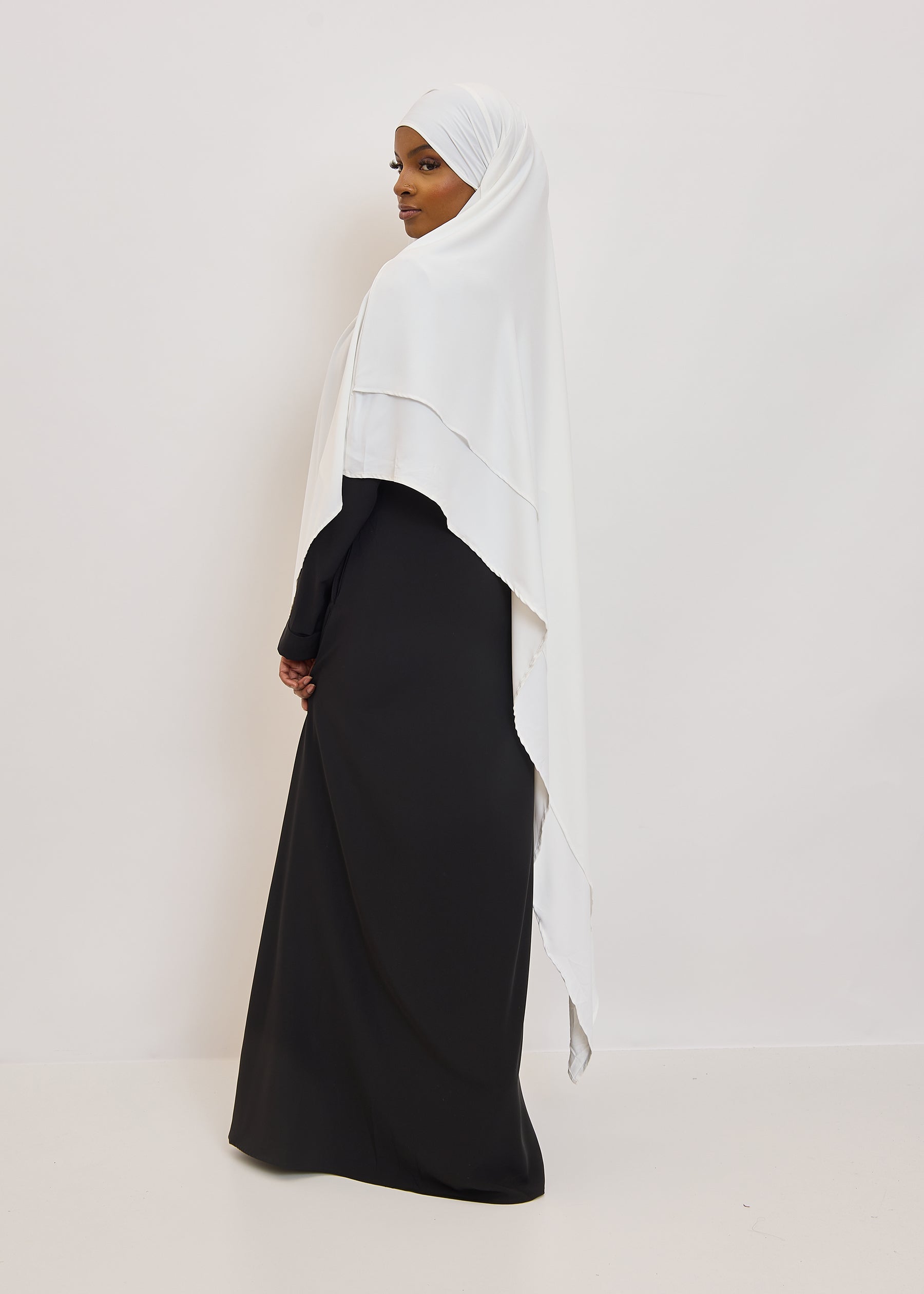 Khimar Sana - Long double volants médine