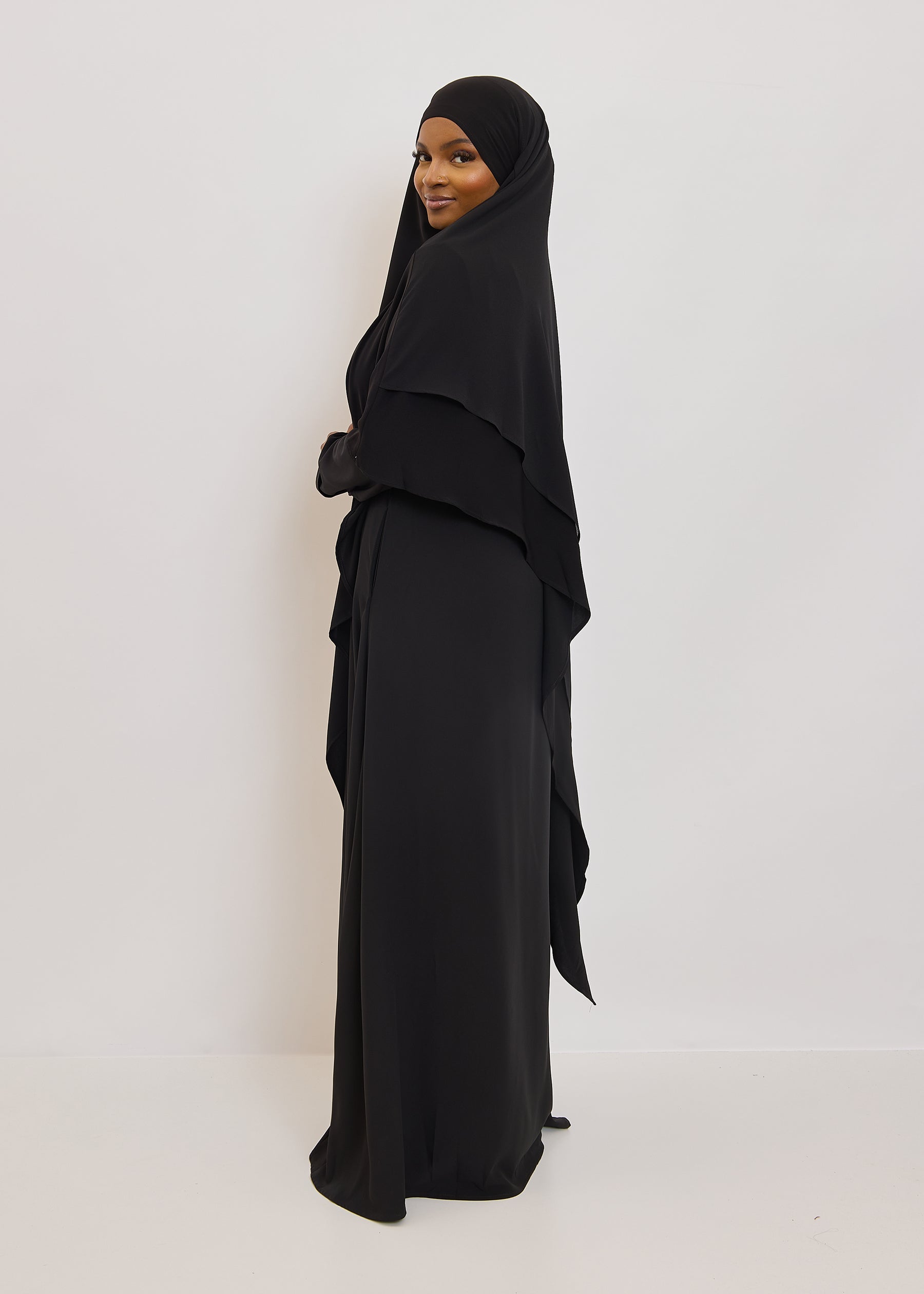 Khimar Sana - Long double volants médine