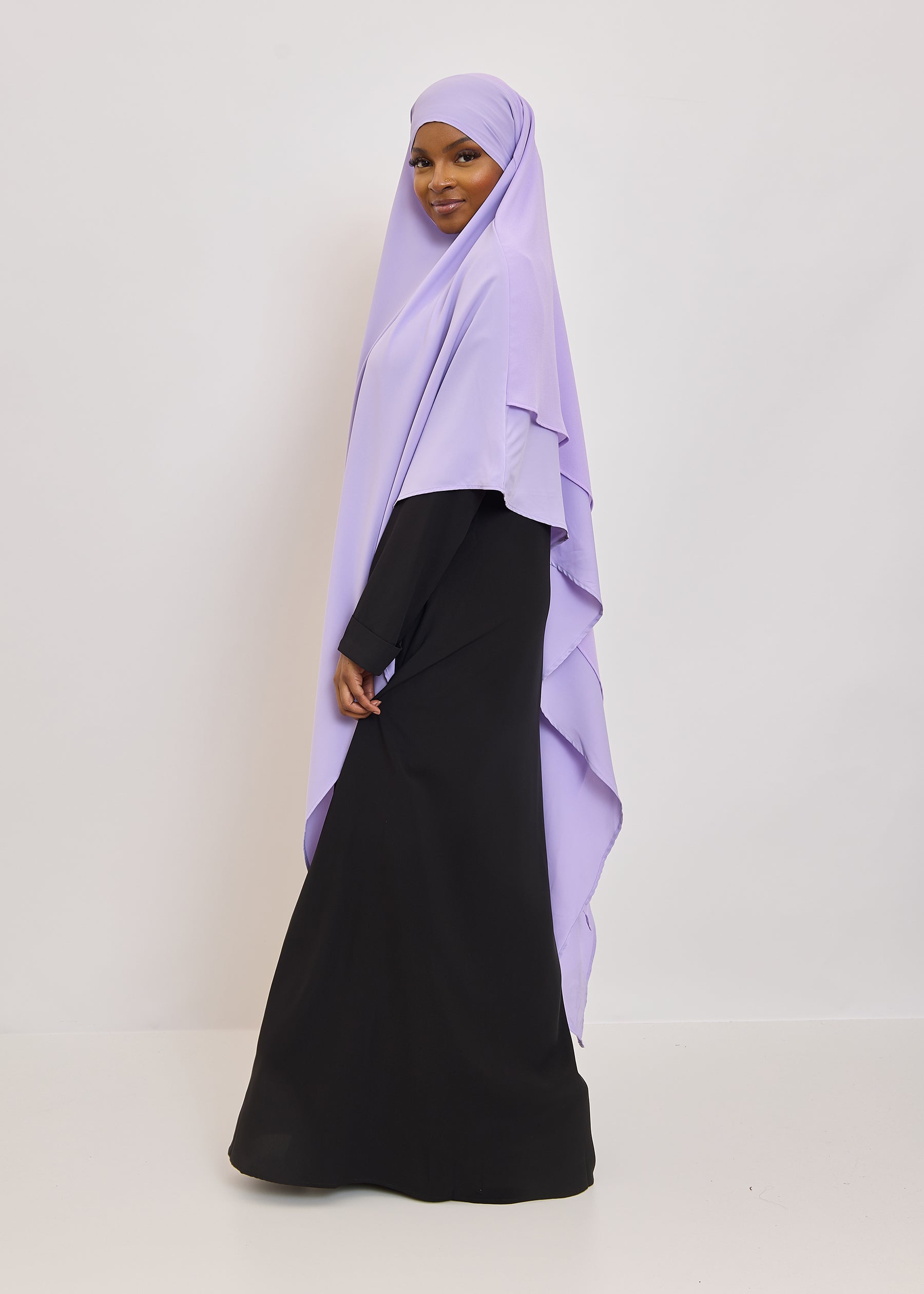 Khimar Sana - Long double volants médine