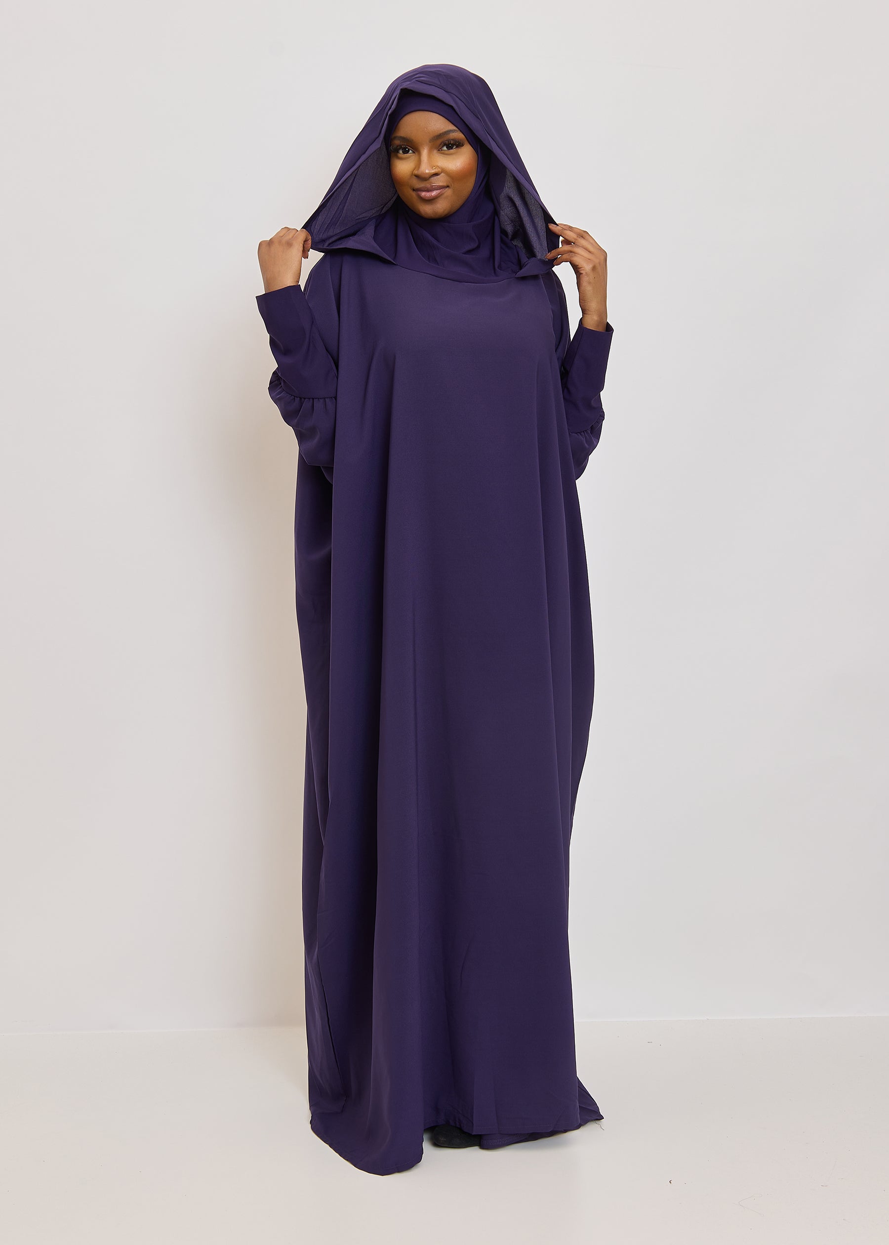 Jilbab Wendie - 1 Pièce capuche microfibre