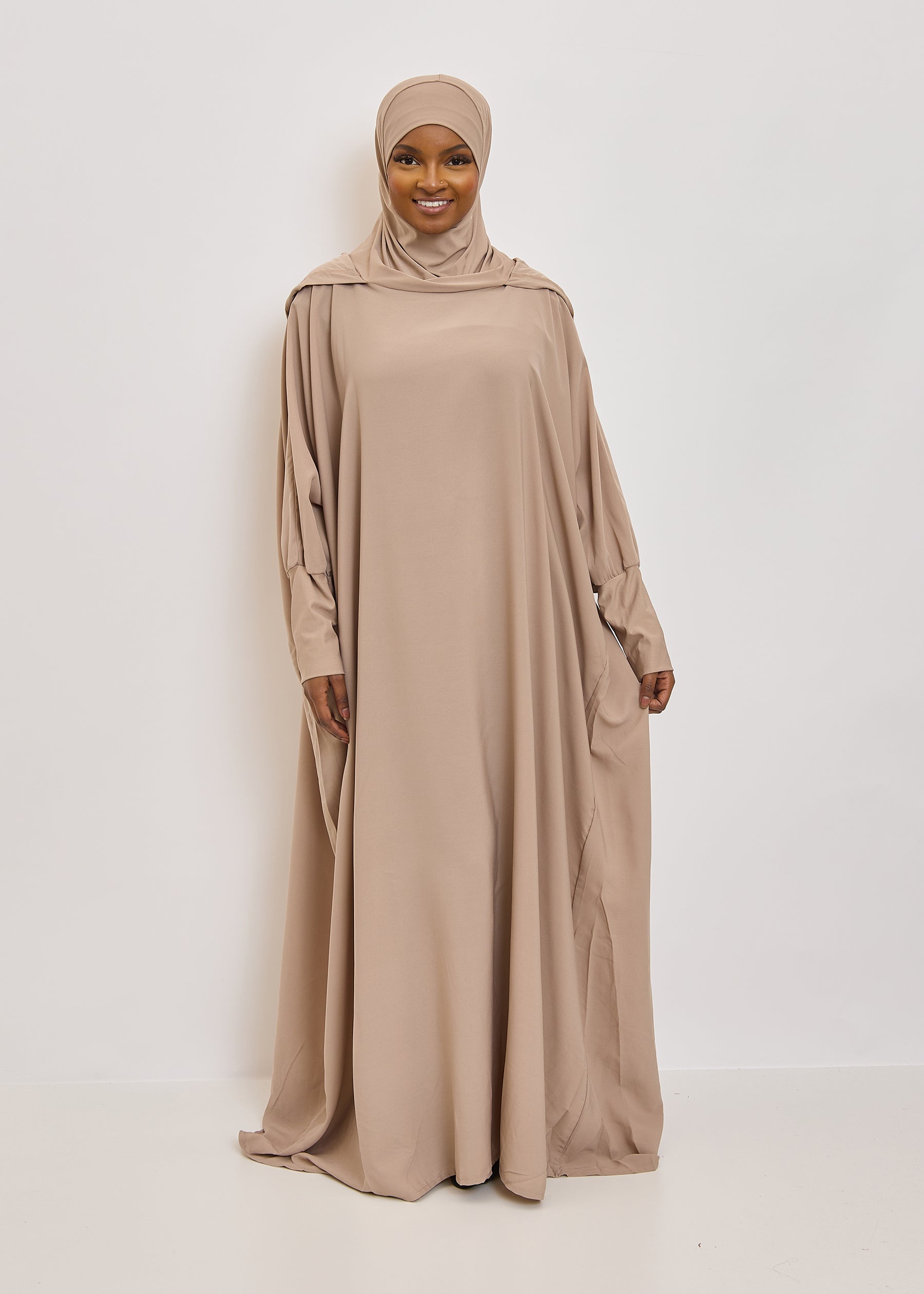 Jilbab Wendie - 1 Pièce capuche microfibre