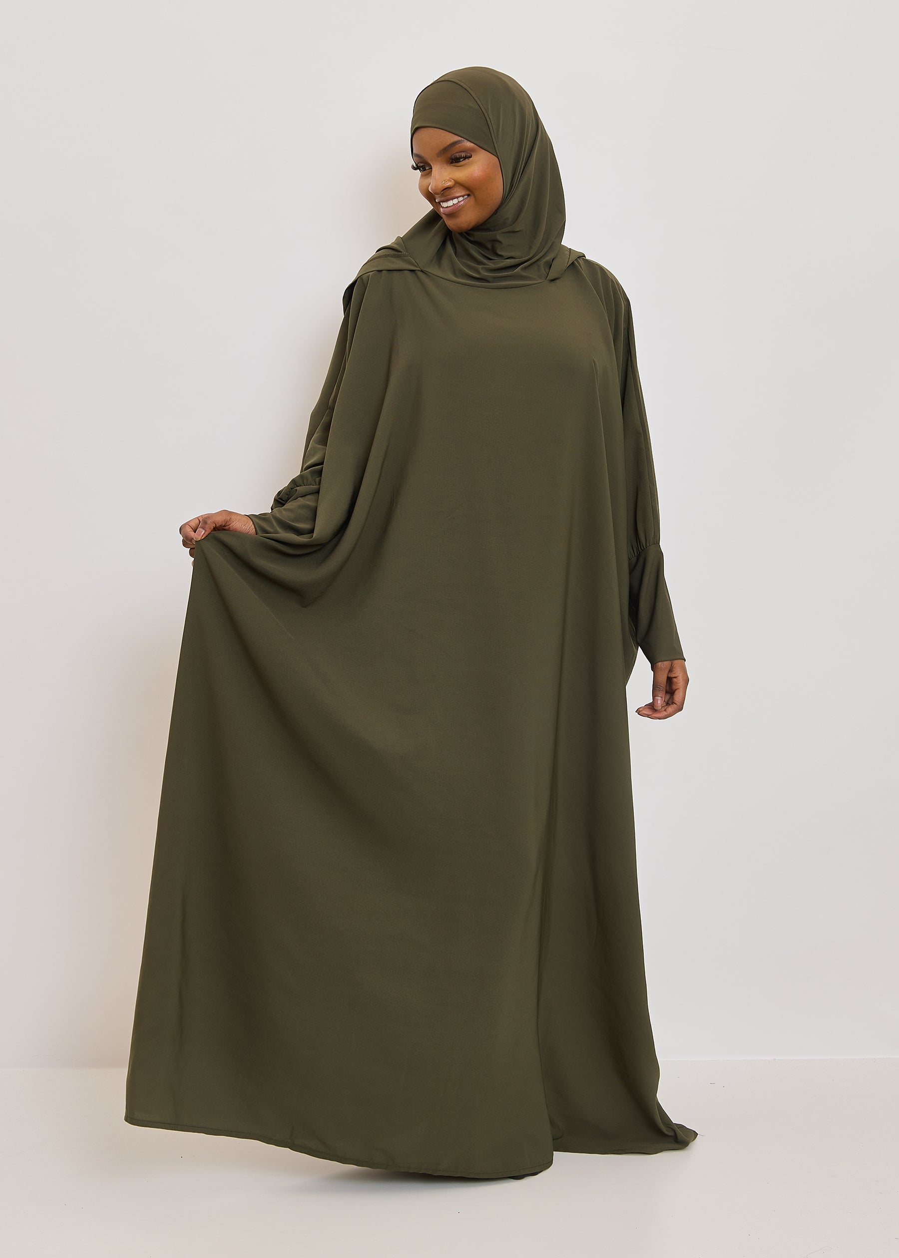 Jilbab Wendie - 1 Pièce capuche microfibre
