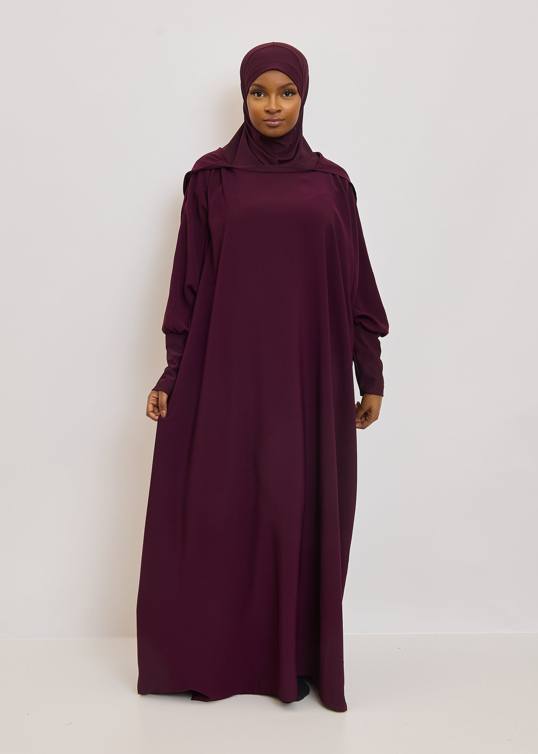 Jilbab Wendie - 1 Pièce capuche microfibre