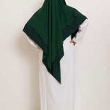 Khimar Salwa - Short double ruffles medina