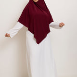Khimar Salwa - Short double ruffles medina