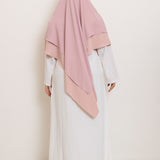 Khimar Salwa - Short double ruffles medina