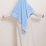 Khimar Salwa - Short double ruffles medina