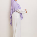 Khimar Salwa - Short double ruffles medina