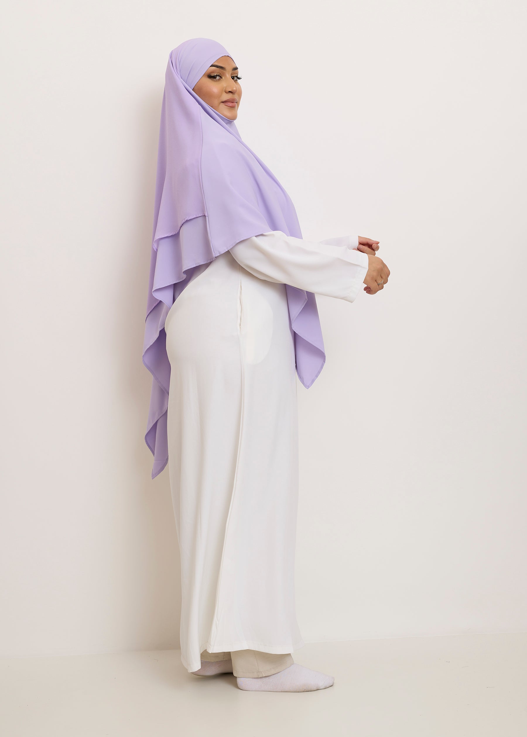 Khimar Salwa - Court double volants médine