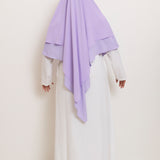 Khimar Salwa - Short double ruffles medina