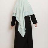 Khimar Salwa - Short double ruffles medina