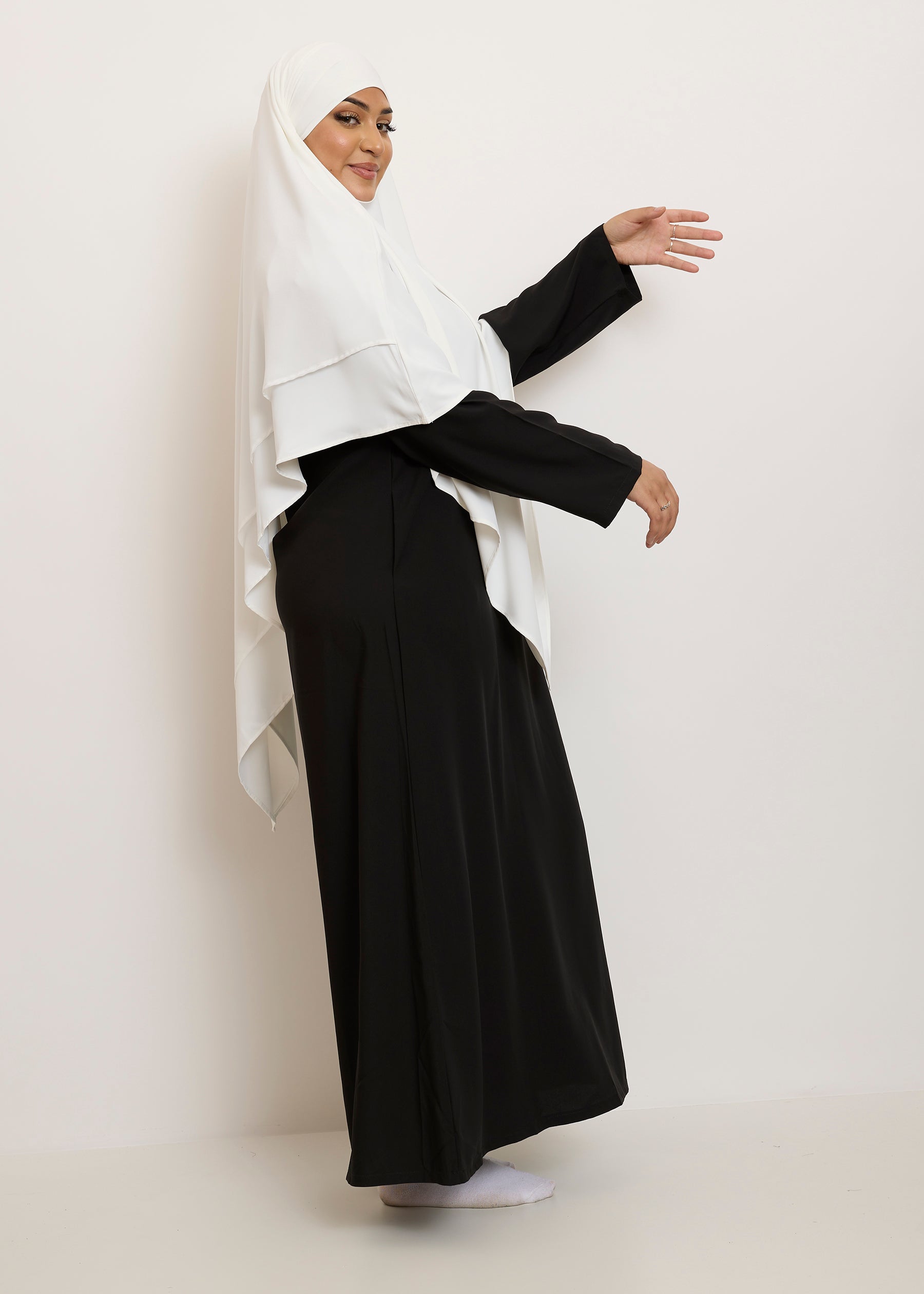 Khimar Salwa - Court double volants médine