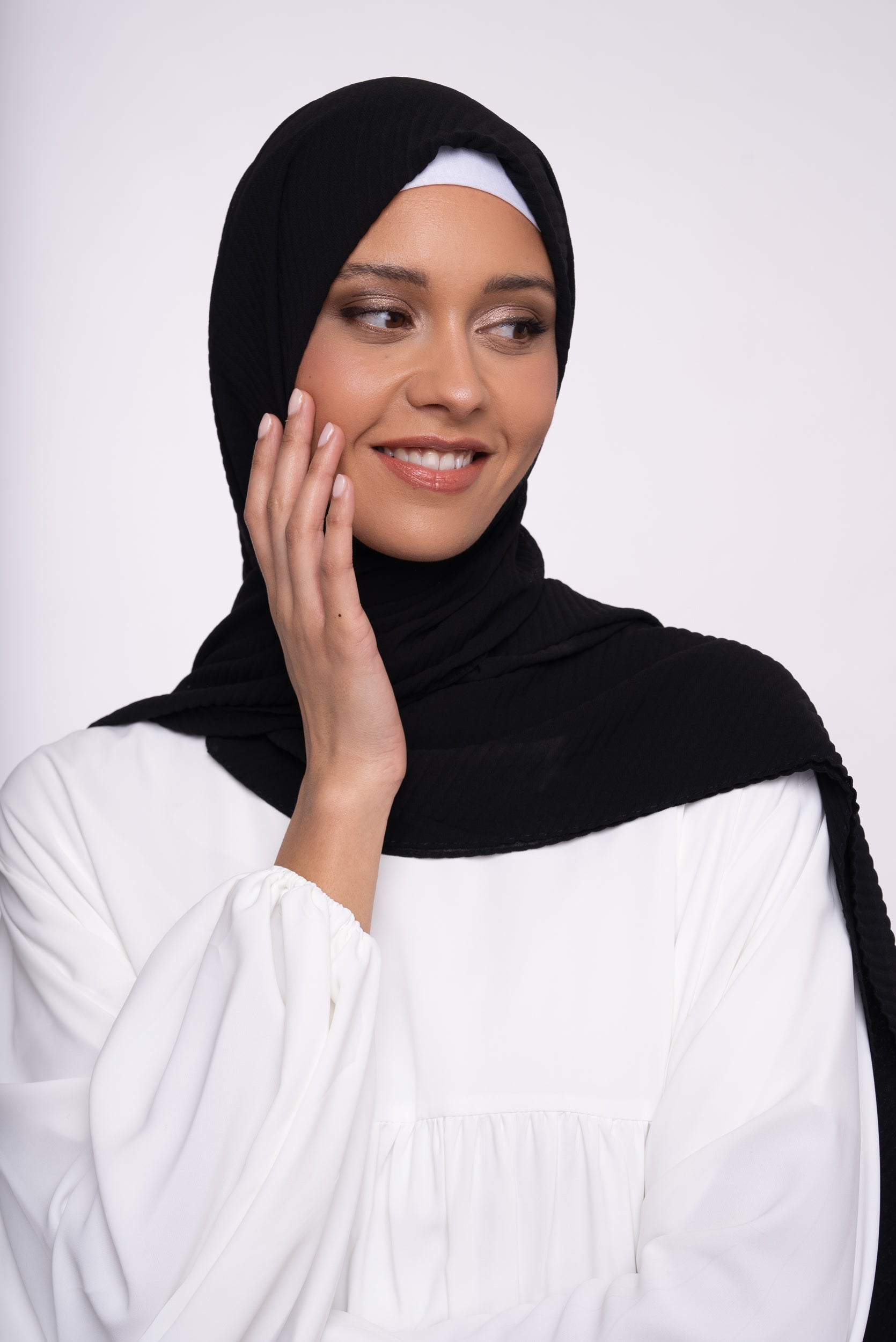 Hijab - Mousseline plissé