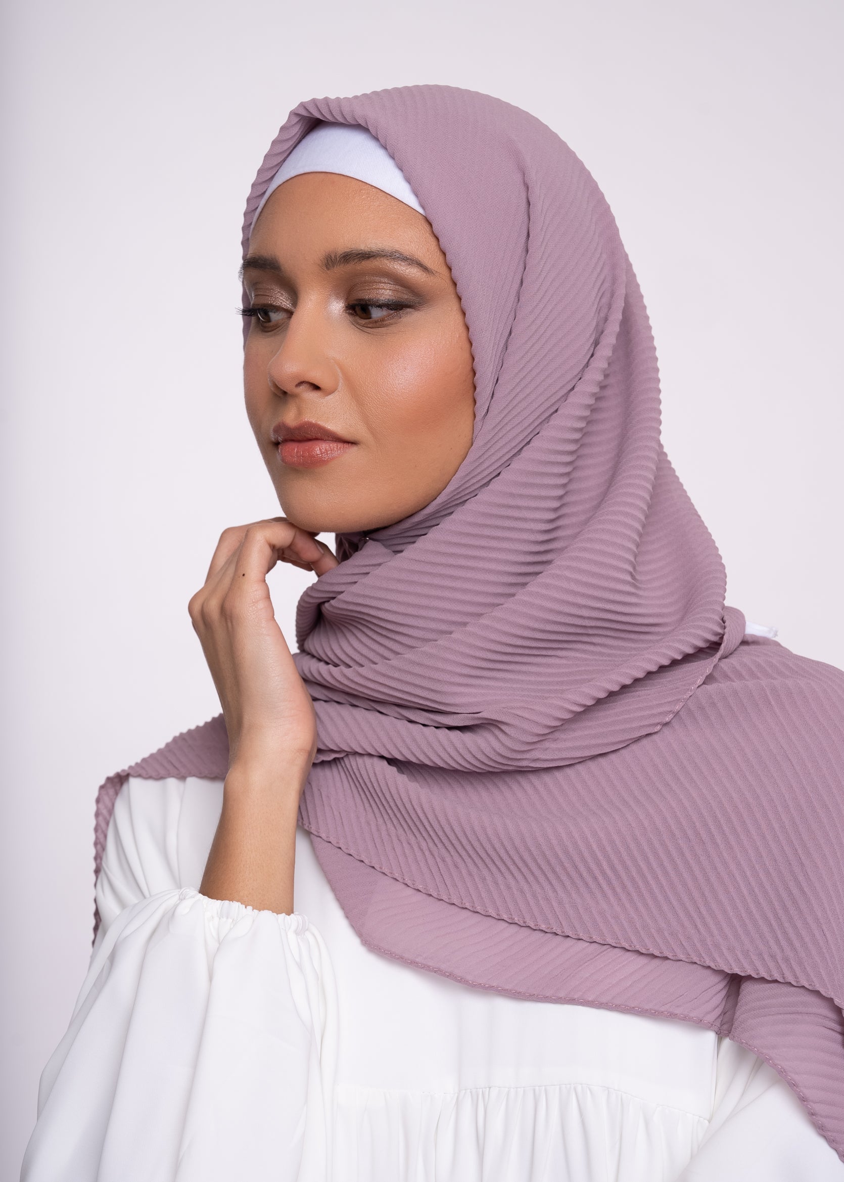 Hijab - Pleated muslin