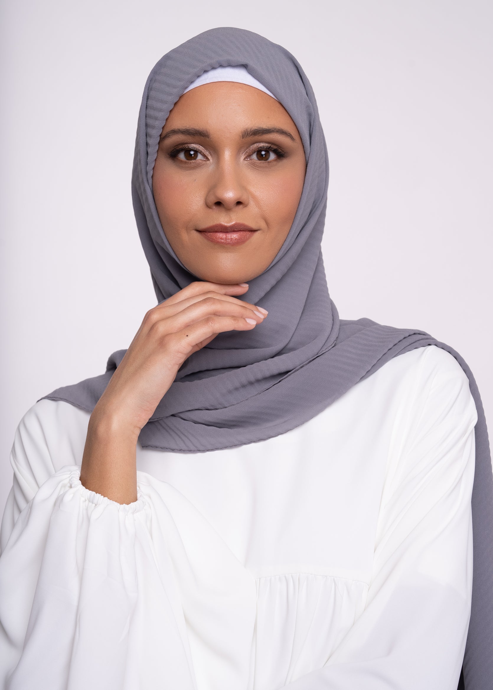 Hijab - Pleated muslin