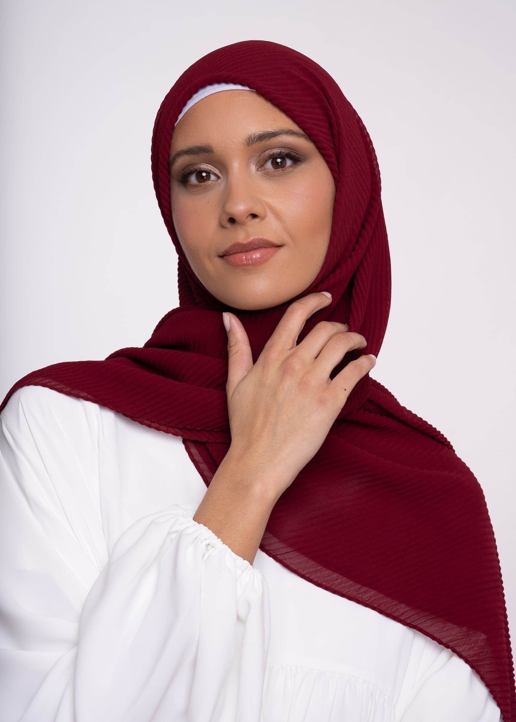 Hijab - Pleated muslin