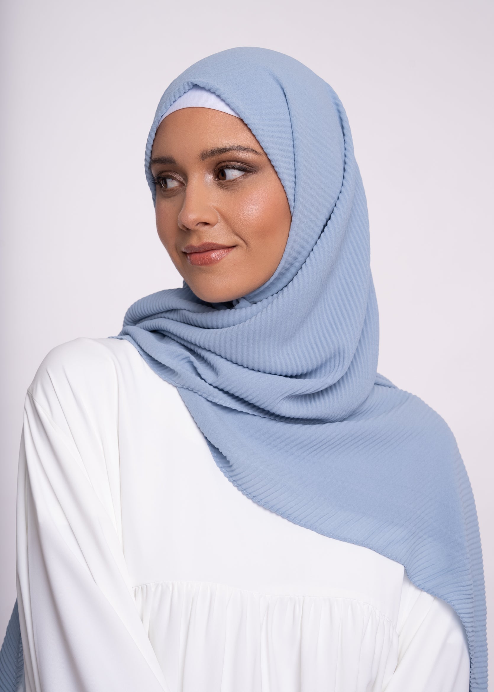 Hijab - Pleated muslin
