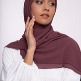 Hijab - Mousseline plissé