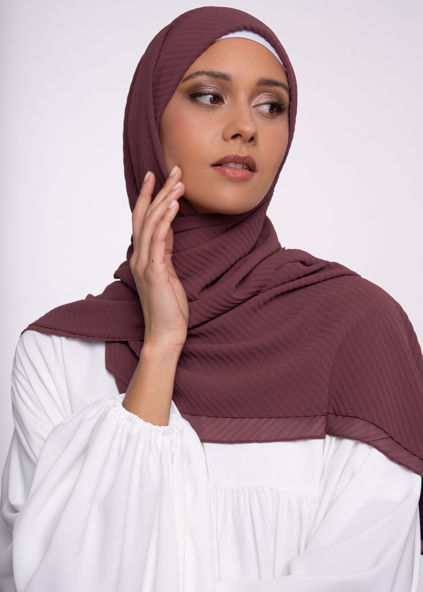 Hijab - Pleated muslin