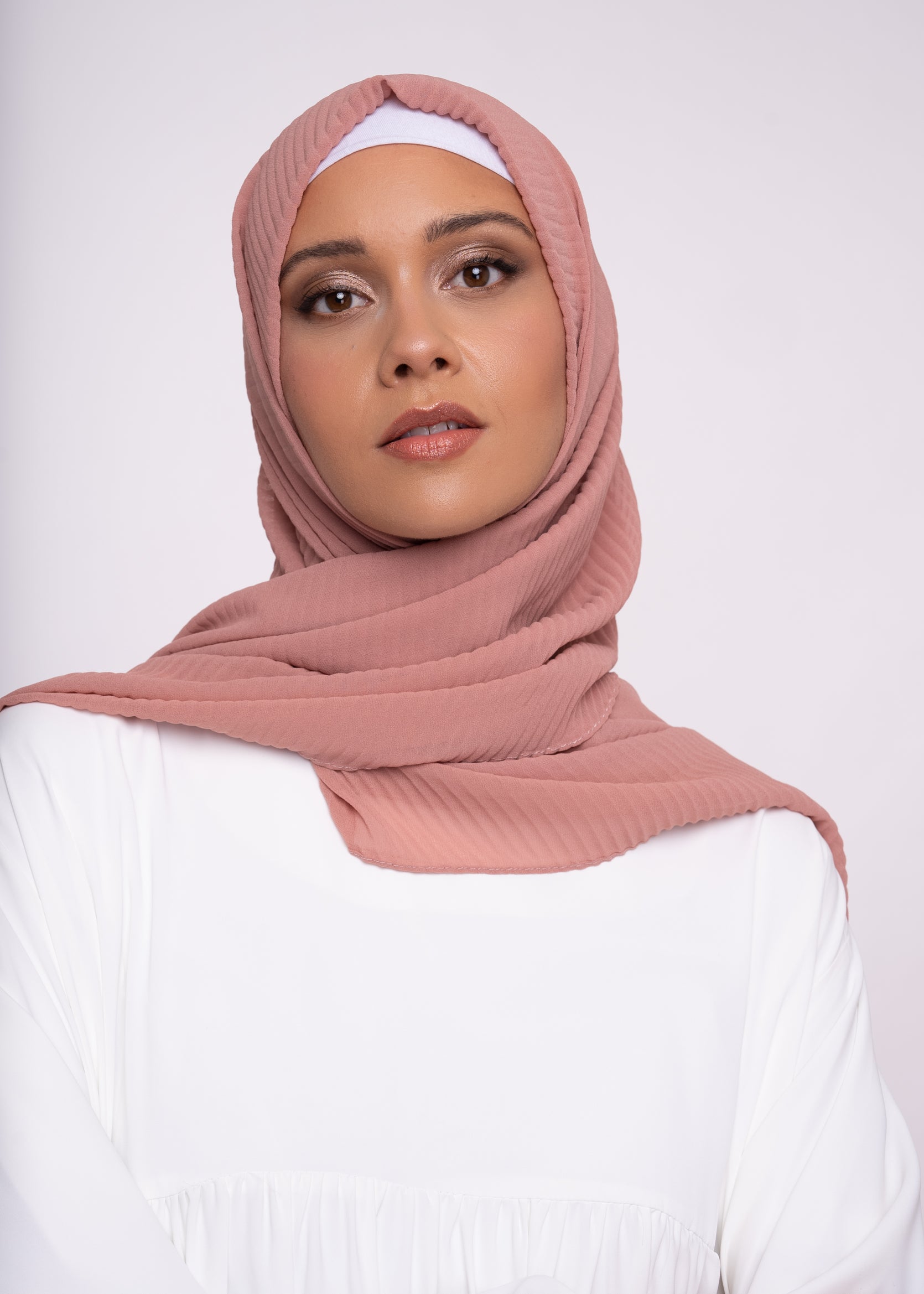 Hijab - Pleated muslin