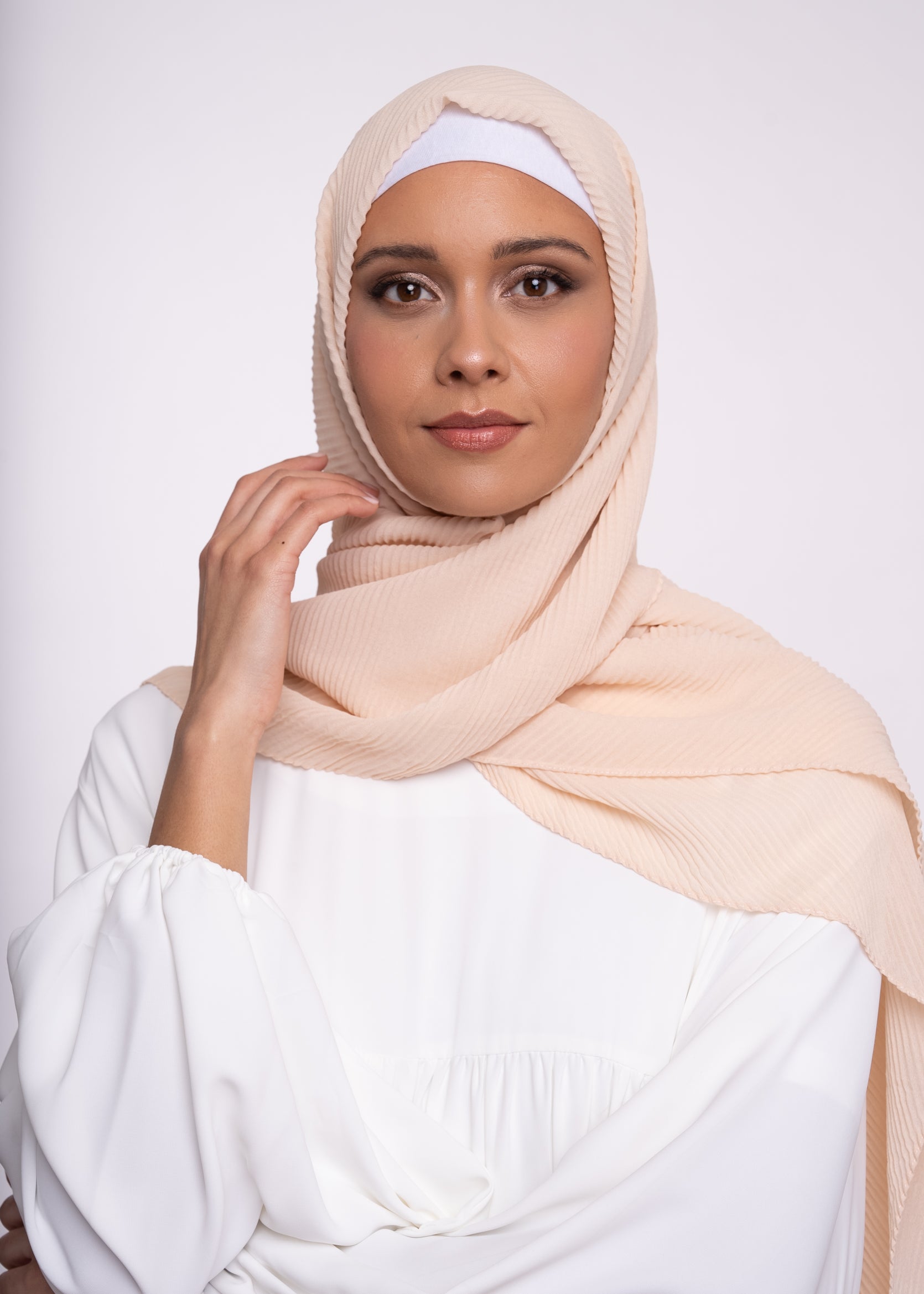 Hijab - Pleated muslin