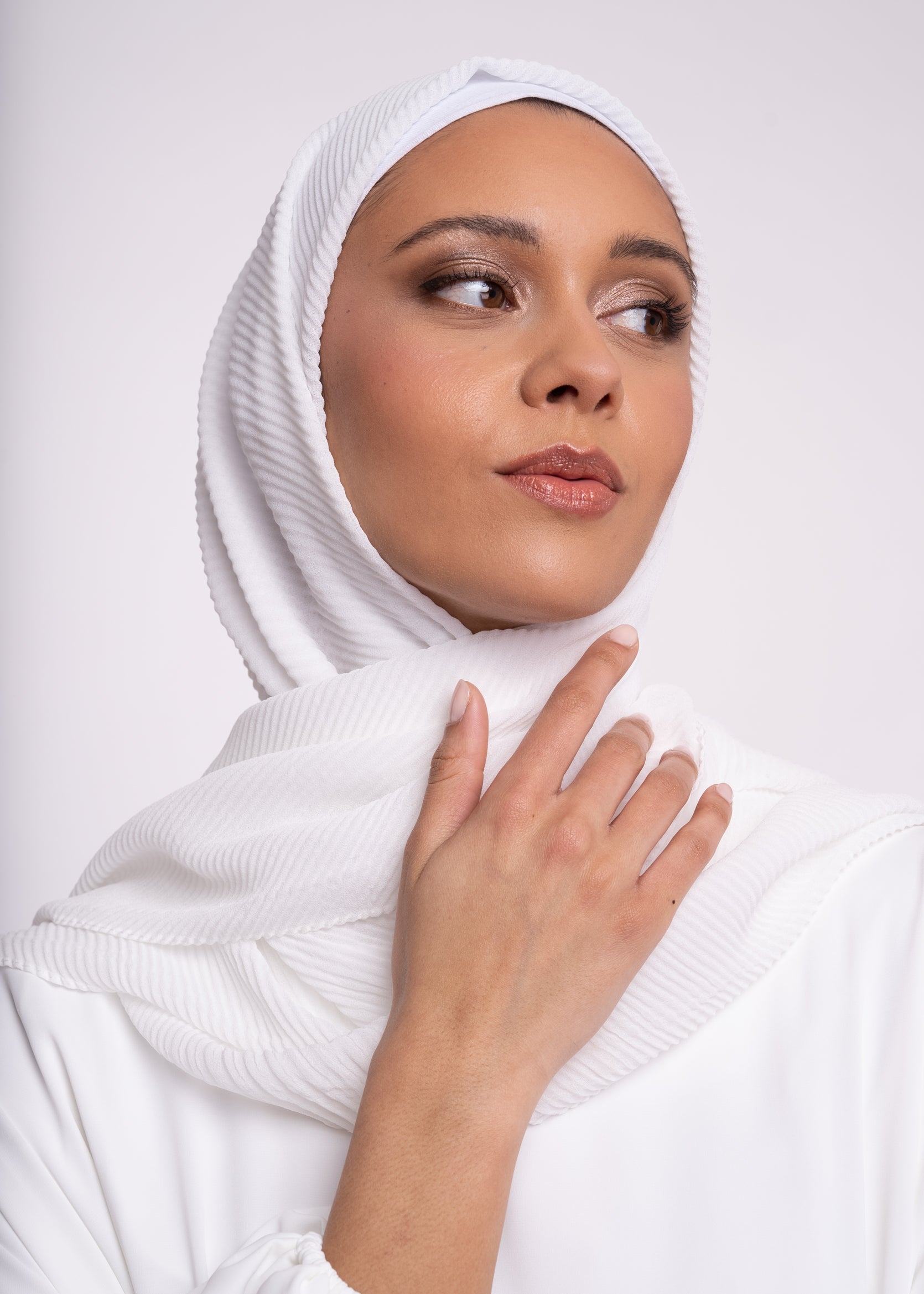 Hijab - Pleated muslin