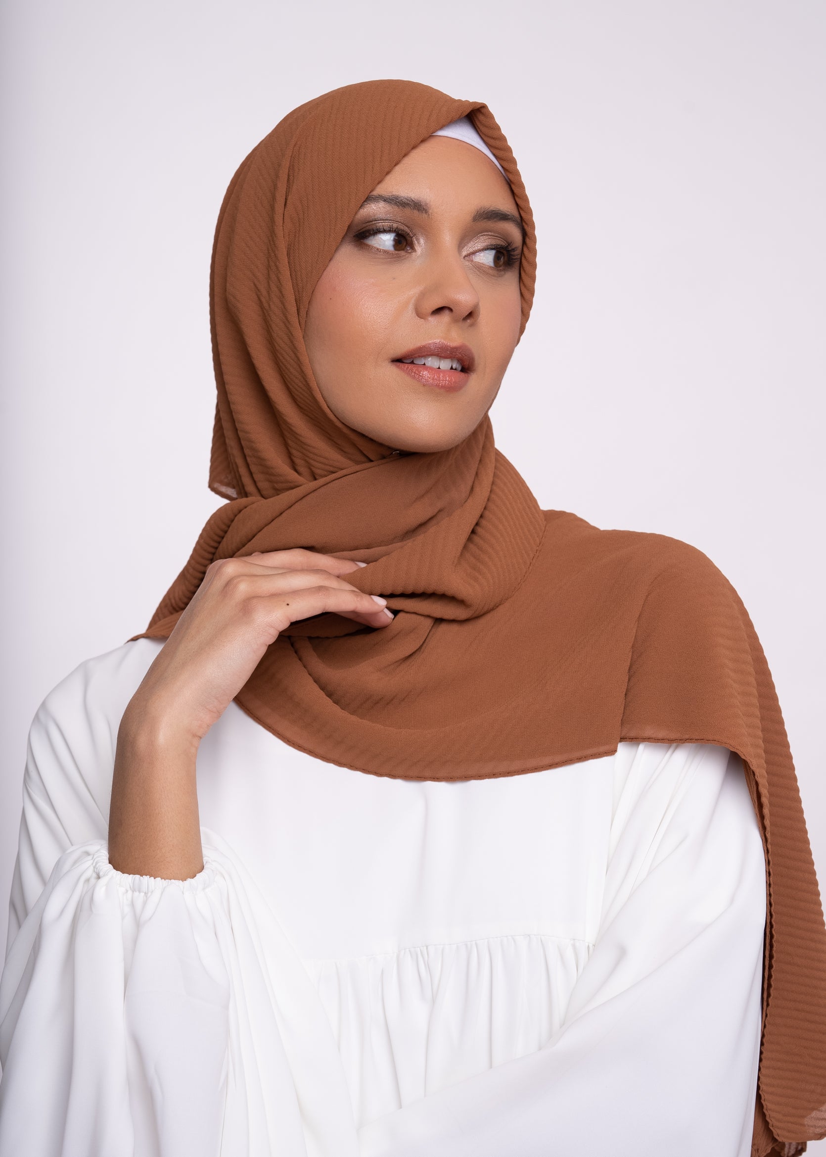 Hijab - Pleated muslin