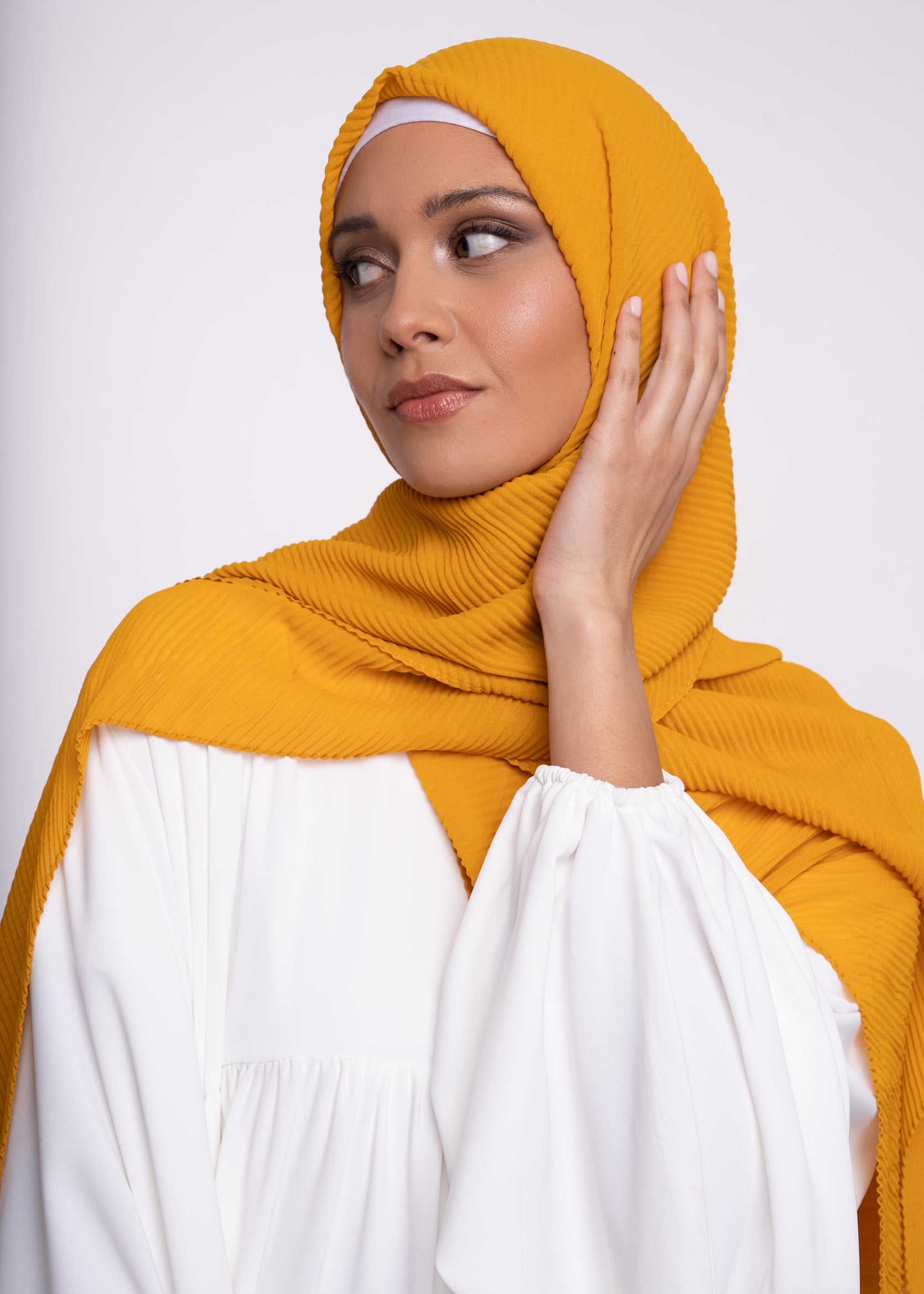 Hijab - Pleated muslin