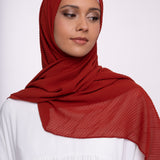 Hijab - Mousseline plissé
