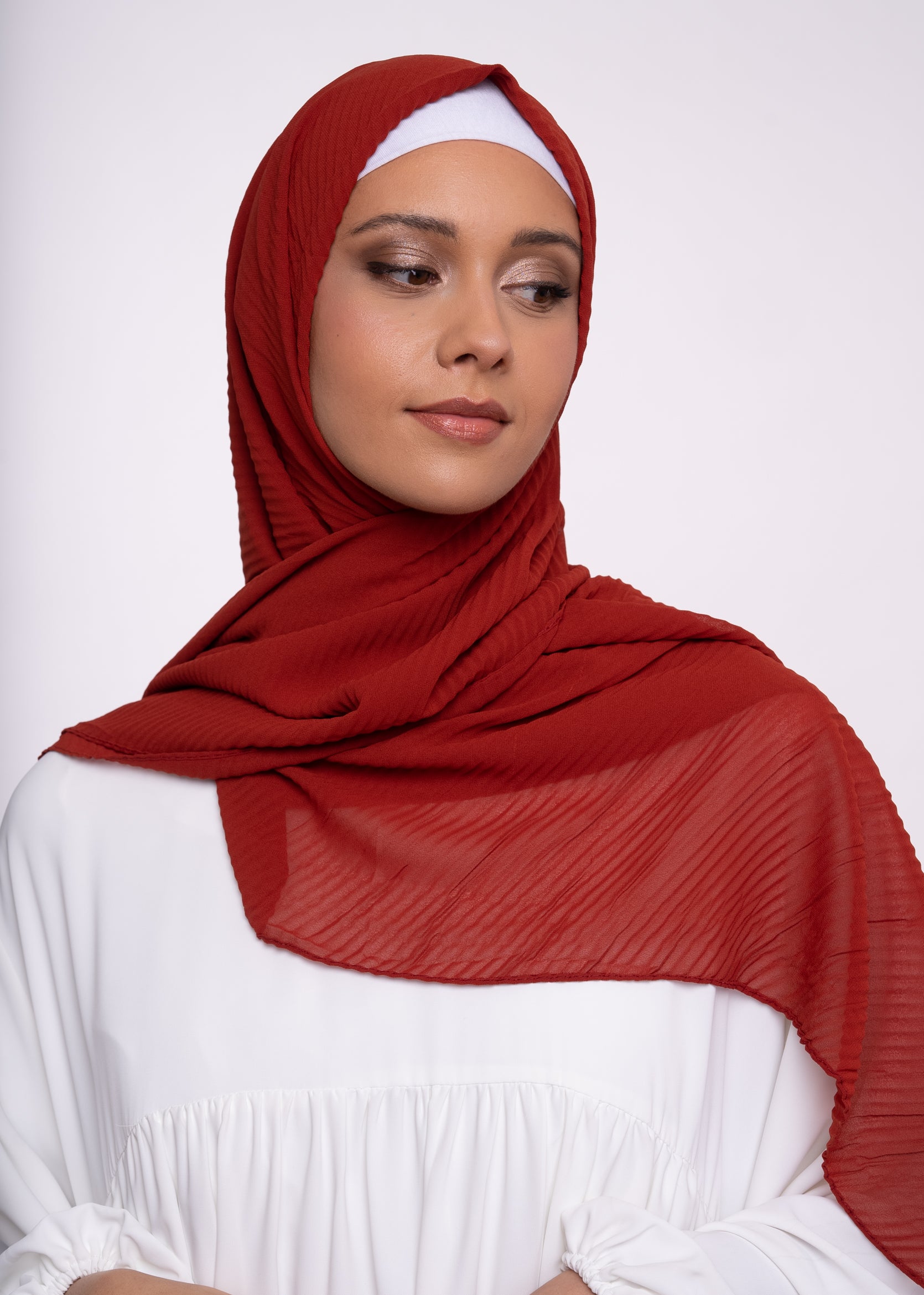 Hijab - Pleated muslin