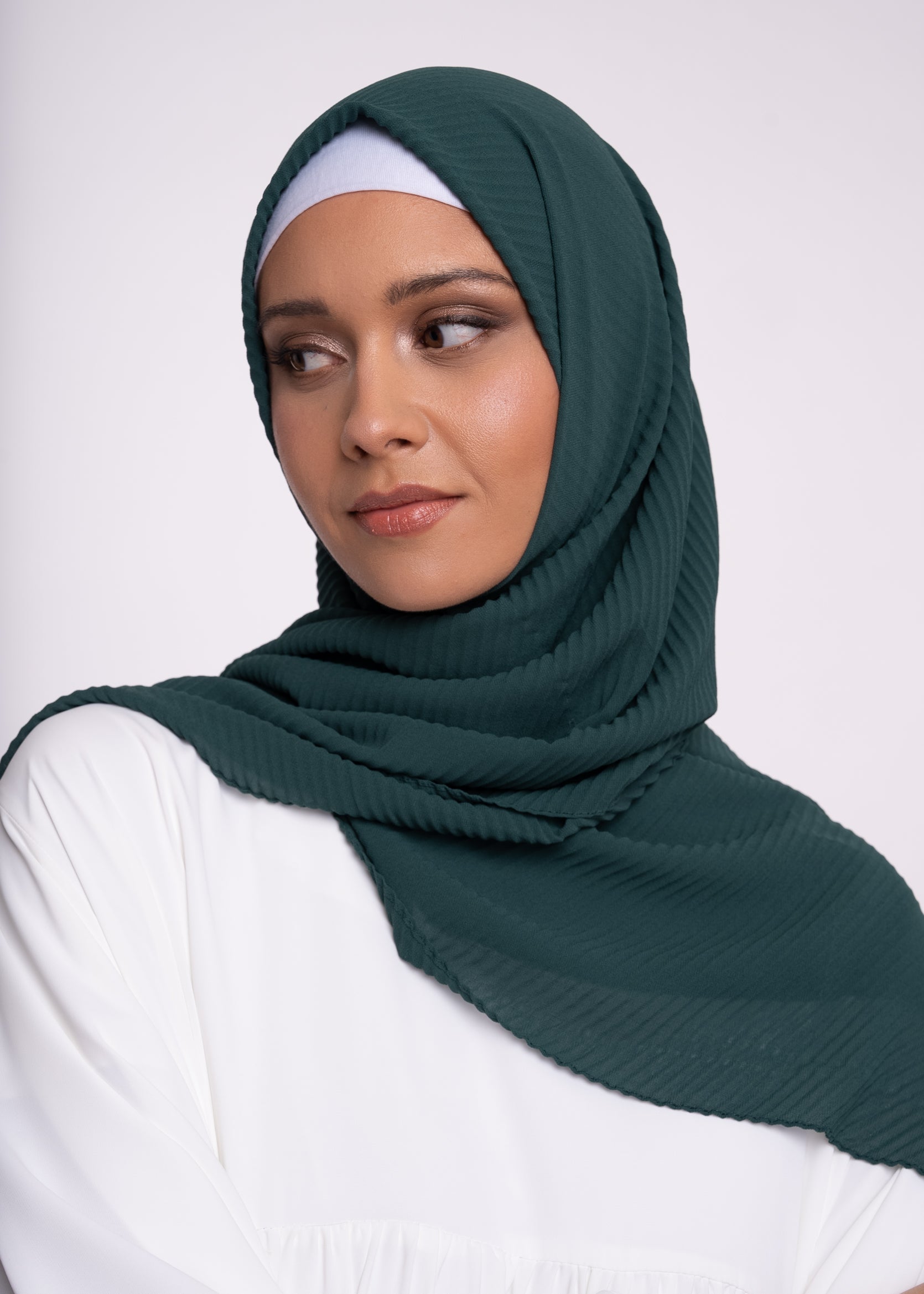 Hijab - Pleated muslin